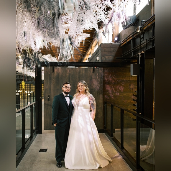 Mikaella Bridal White Wedding Dress - Picture 5 of 8